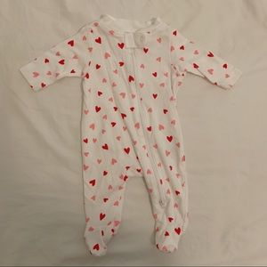 footed zip up pajama